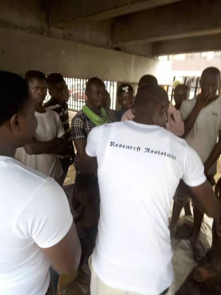 Youth educational outreach under bridge